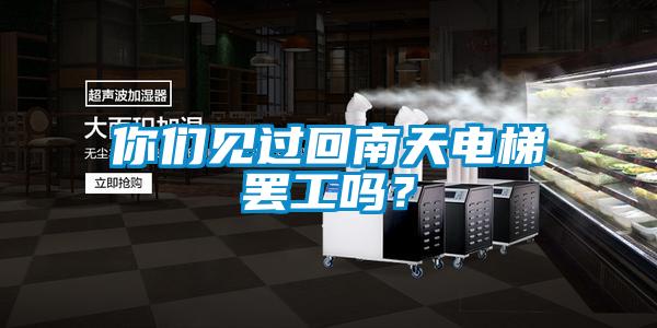你們見過回南天電梯罷工嗎？