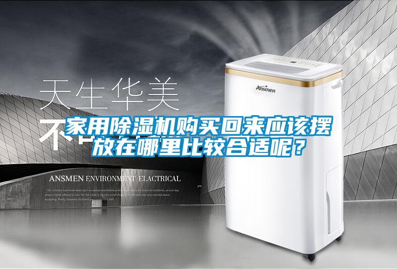 家用除濕機購買回來應該擺放在哪里比較合適呢？