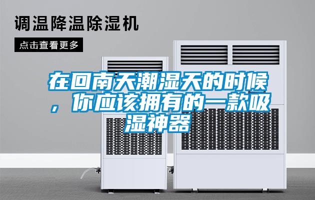 在回南天潮濕天的時候，你應該擁有的一款吸濕神器