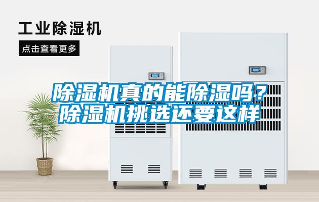 除濕機真的能除濕嗎？除濕機挑選還要這樣