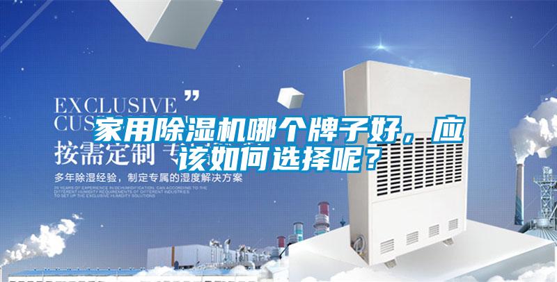 家用除濕機哪個牌子好，應該如何選擇呢？