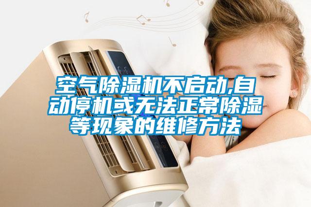 空氣除濕機(jī)不啟動(dòng),自動(dòng)停機(jī)或無(wú)法正常除濕等現(xiàn)象的維修方法