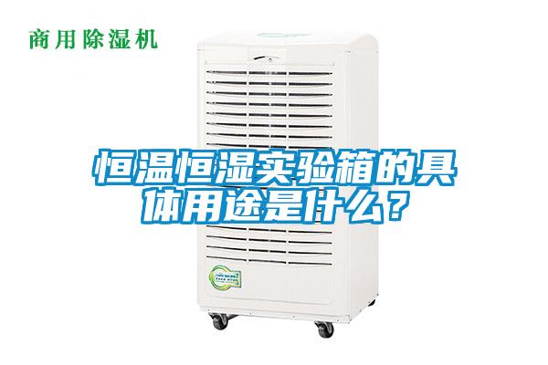 恒溫恒濕實驗箱的具體用途是什么？