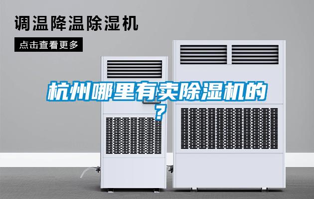 杭州哪里有賣(mài)除濕機(jī)的？