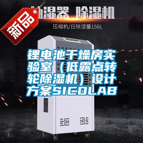 鋰電池干燥房實驗室（低露點轉(zhuǎn)輪除濕機(jī)）設(shè)計方案SICOLAB