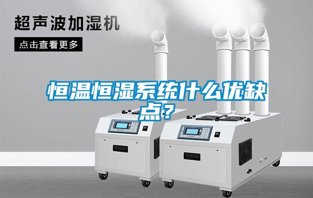恒溫恒濕系統什么優缺點？